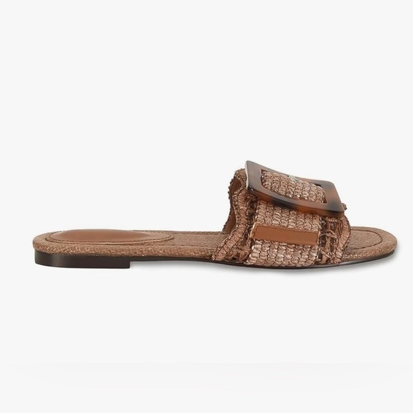 Brown Woven Slide Sandals - Picture 3 of 7